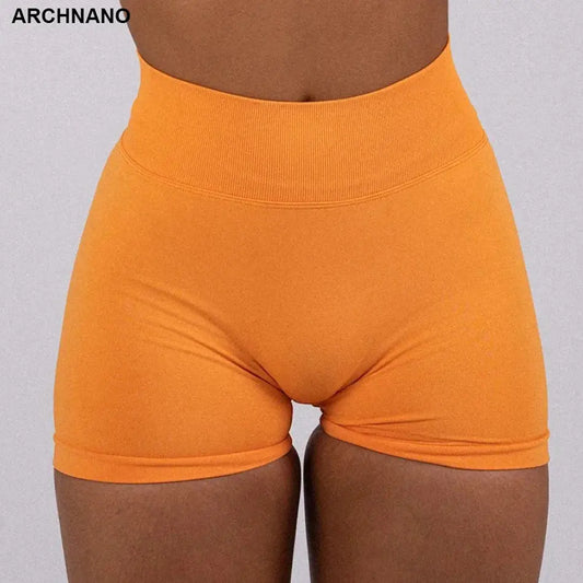 Seamless Scrunch Workout Shorts for Women High Waisted Butt Lifting Gym Yoga Biker Shorts Js