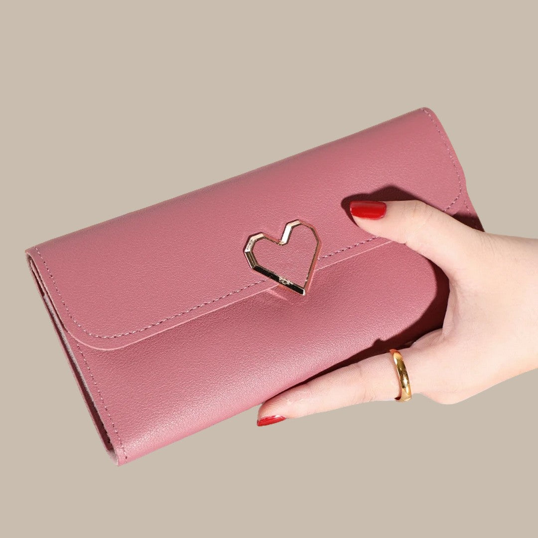 Elegant Classic Soft Leather Wallets for Women Vakasi