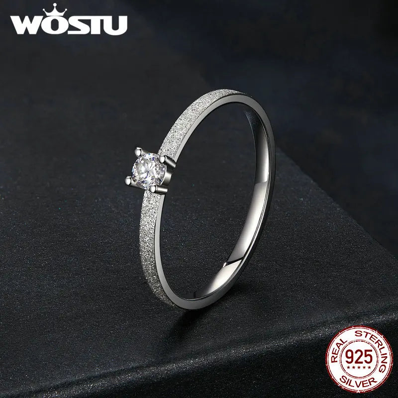 Classic Moissanite Wedding Ring - Vakasi