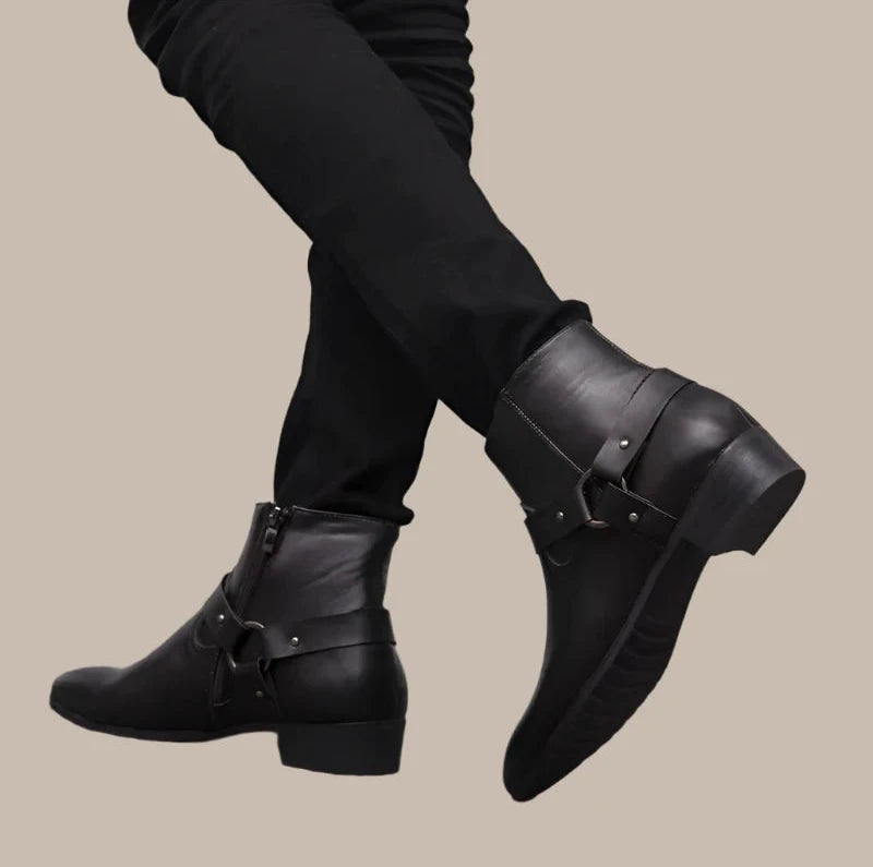 PU Leather Men Winter Fashion Boots - Vakasi