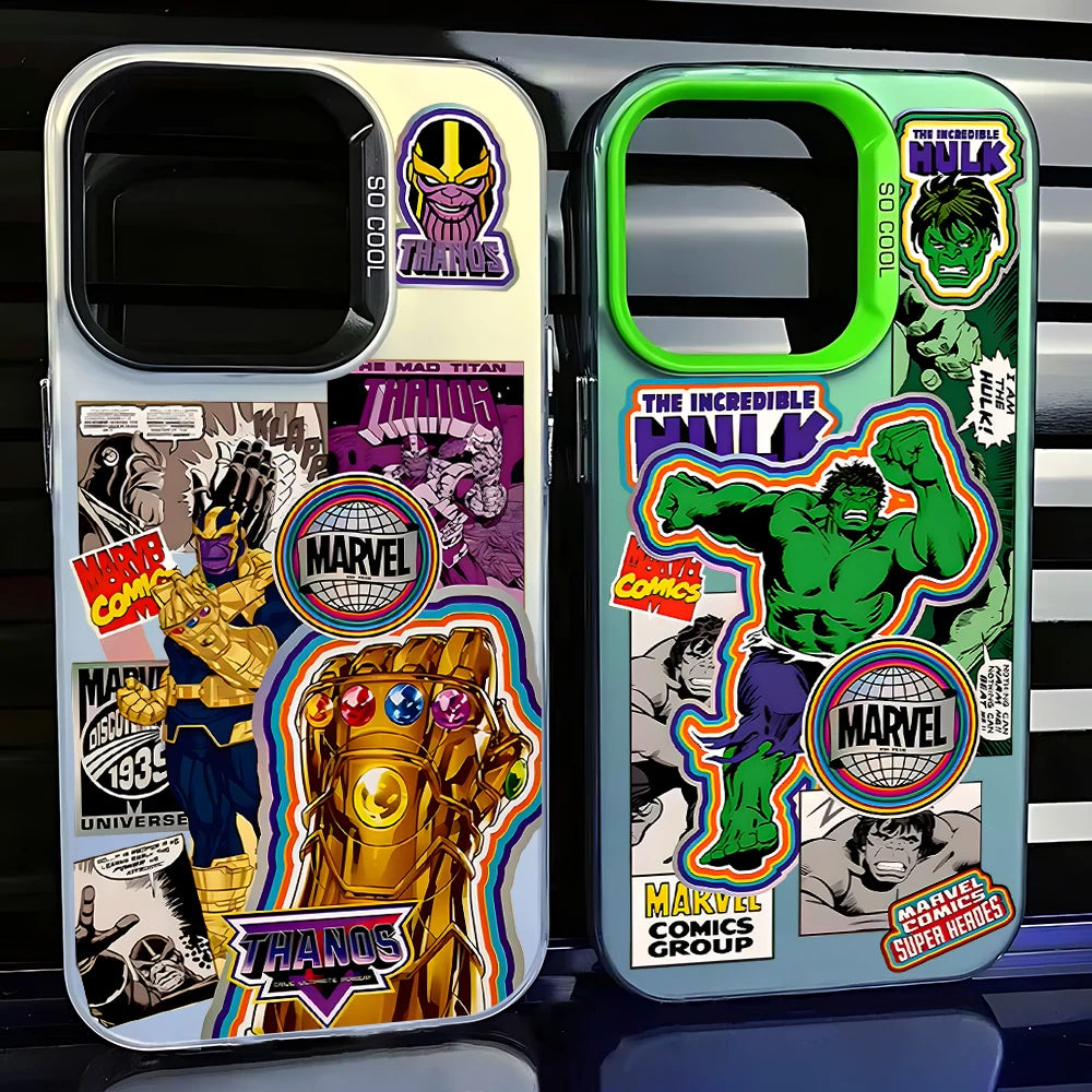 Retro Marvel Super Heroes iPhone Case