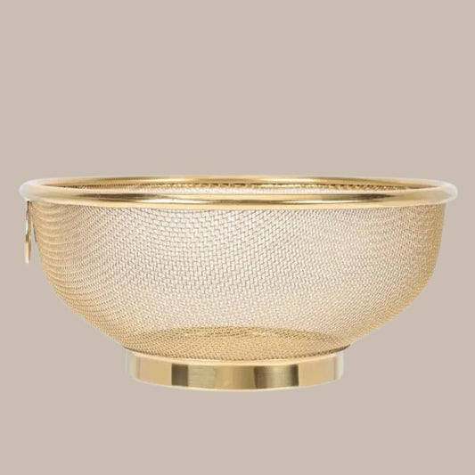 Stainless Steel Mesh Colander Fruit Sink Colander Stainer Rice Washing Bowl Fine Mesh Strainer Food Drain Basket Strainer Basket