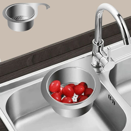 Stainless Steel Swan Sink Strainer Basket Filterable Sink Caddy Organiser Multifunctional Basket Vegetables Fruits Wash Basket